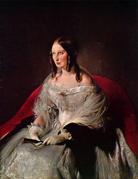 弗朗切斯科 海玆 Portrait of the princess of Sant' Antimo